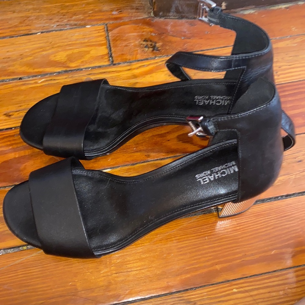 Black Michael kors sandals never worn